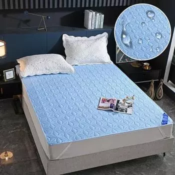 Водонепроницаемый ультразвуковой защитный чехол для матраса, моющийся защитный чехол для матраса с эластичной лентой 120x200cm