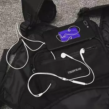 Водонепроницаемый уличный функциональный жилет, тактическая сумка для инструментов, нагрудная сумка в стиле хип-хоп, красивый жилет, верхняя одежда, портативная нагрудная сумка