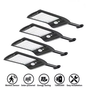 Водонепроницаемый уличный светодиодный солнечный Уолл-стрит PIR датчик движения огни садовая лампа