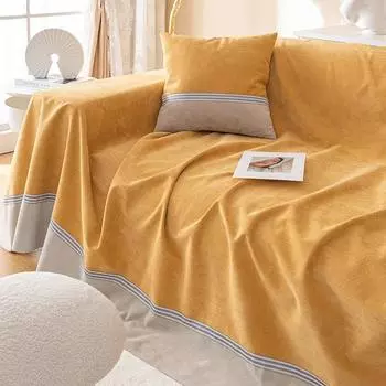 Водонепроницаемый, устойчивый к моче, царапинам от кошек, нелипкий меховой чехол для дивана Современный и простой всесезонный противоскользящий чехол для дивана 200*130cm