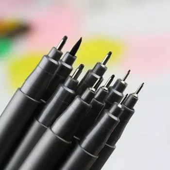 Водонепроницаемый водостойкий карандаш с микронным наконечником для выцветания, черный карандаш для рисования, водяной маркер для манги 0.05mm