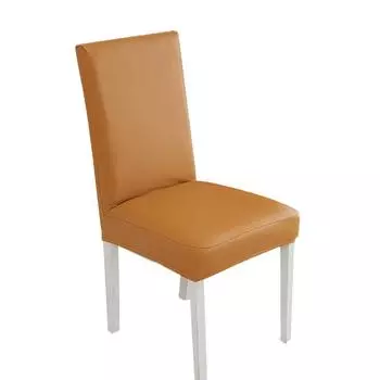 Водонепроницаемый встроенный чехол на стул из ПУ, спинка, эластичный чехол на стул из овчины, сезонный чехол для стола и стула, чехол для стула Chair back high:45-55cm