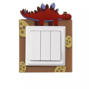 Водонепроницаемый выключатель света защитный чехол для розетки мультяшная настенная наклейка настенный выключатель панель украшения