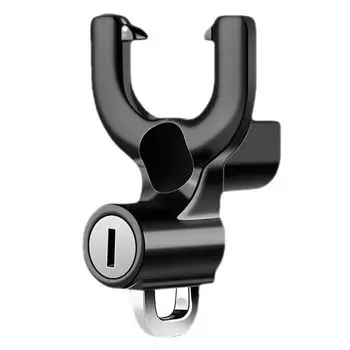 Водонепроницаемый замок для шлема мотоцикла 2 в 1, противоугонный замок безопасности для наружного использования чёрный