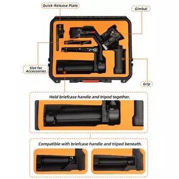 Водонепроницаемый защитный чехол для хранения, сумка для защиты от падений на открытом воздухе, чемоданы большой емкости для стабилизаторов камеры B