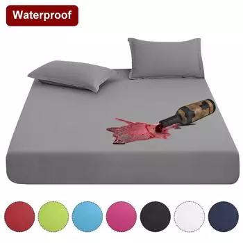 Водонепроницаемый защитный чехол для матраса, эластичная простыня, постельное белье, противоскользящее дышащее покрывало, наматрасник для пары 80x200x30cm Only a Sheet