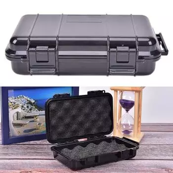 Водонепроницаемый защитный футляр для инструментов, герметичный контейнер для хранения оборудования, открытый контейнер для инструментов чёрный