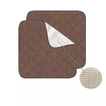 Водонепроницаемый защитный коврик для автомобильного сиденья, подушка для домашних животных, впитывающий чехол для обеденного стола, стула, дивана, подушки для инвалидной коляски 39x39cm чёрный