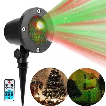 Водонепроницаемый зеленый и красный пульт дистанционного управления садовый лазерный проектор коридорное освещение лазерное сценическое освещение Proj AU Plug