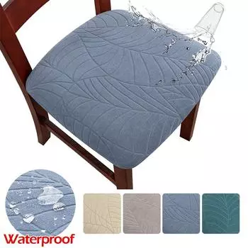 Водонепроницаемый жаккардовый чехол на сиденье, съемный однотонный чехол для стула, домашний декор, подушка для сиденья из спандекса, чехол для стула, протектор 1 Piece