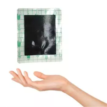 Водонепроницарный пластырь из ПУ-пленки, черная массажная мазь, аппликация на акупунктурные точки, для талии, ноги, мышц, костей, колена 5Pcs