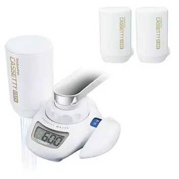 Водоочиститель Trevino Cassetti MK206SMX с высокой степенью очистки, с прямым подключением к крану, в комплекте с 2 сменными картриджами и