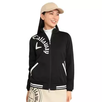 Водоотталкивающая блузонная верхняя одежда на молнии Golf C23215202 S [Callaway] Женская (Star Stretch Растягивающийся/ветрозащитный) / / 1010_Черный