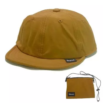 Водоотталкивающая хлопчатобумажная нейлоновая 6-панельная кепка с водоотталкивающим хлопком [Be proof] sacoche, водоотталкивающая, складная, регулируемая,