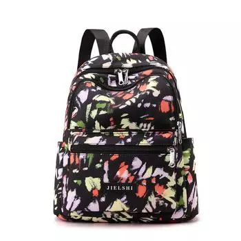 Водоотталкивающая сумка из нейлоновой ткани Легкая сумка Рюкзак с принтом Jielangshi Модная женская дорожная сумка для поездок