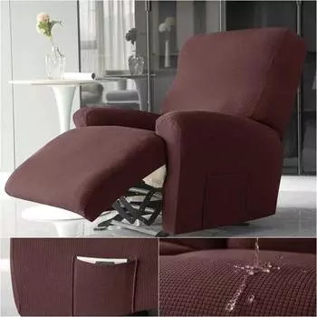 Водоотталкивающие чехлы для диванов с откидной спинкой, чехол для кресла Relax Lazy Boy, эластичный флисовый чехол для дивана, защита для мебели