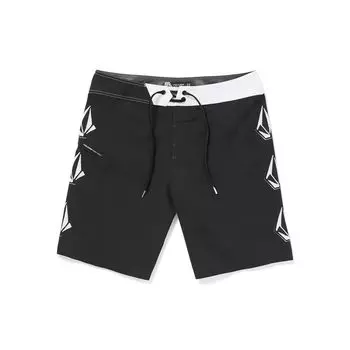 Водоотталкивающие шорты для плавания LIDO ICONIC MOD Swimsuit NEW BLACK 30 [Volcom] Мужские (Графика по всей поверхности) [A0812411 / 19]