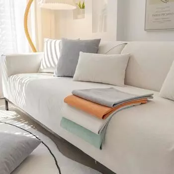 Водоотталкивающий чехол для дивана, чехол, Нескользящий угловой коврик для дивана, водонепроницаемый четырехсезонный универсальный моющийся коврик для стула для гостиной 40x40cm светло-синий