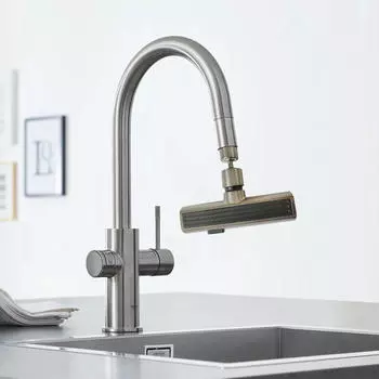 Водопадный кухонный кран-кран практичный вращающийся гибкий универсальный для мойки