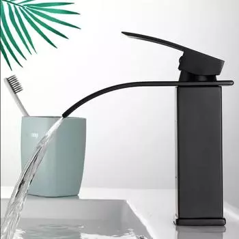 Водопадный смеситель для ванной комнаты, смесители для горячей и холодной воды из нержавеющей стали, смесители для раковины, смесители для ванной комнаты, кухни, монтируемые на палубе