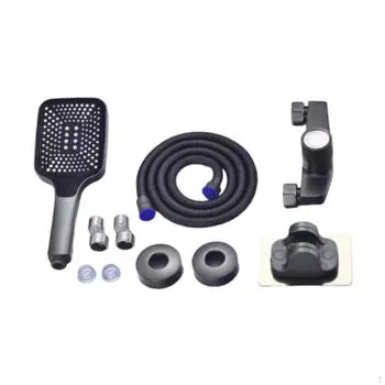 Водопадный смеситель для ванны с ручным душем, настенное крепление для ванной комнаты, устойчивое к высоким температурам, полный комплект