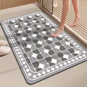 Водопоглощающий и грязеотталкивающий коврик для ванной комнаты с диатомовой грязью, мягкий коврик для ног, противоскользящий, быстросохнущий, прочный, впитывающий воду коврик для ног 40*60cm