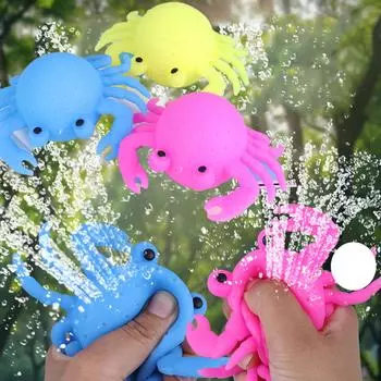 Водопоглощающий Краб Детские Игрушки для Ванны Пляжные Игрушки для Игры в Воду Игрушки для Игры в Воду для Малышей с Весельем Щипания Краба One Size