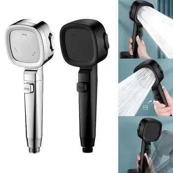 Водосберегающая душевая головка 260100MM 3 режима Фильтрованная серебряный