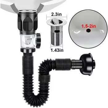 Водосточная труба для раковины, сливная труба для раковины, выдвижной дезодорирующий фильтр, раковины для ванной комнаты, антизасоряющие кухонные принадлежности