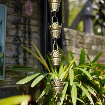 Водосточная труба, отвод дождевой воды, функциональный цепной улавливатель для вилл, садов, вилл