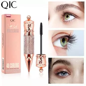 Водостойкая эластичная тушь для ресниц QIC The Scented Diamond Mascara имеет естественную густую завивку и не тускнеет. 1pcs