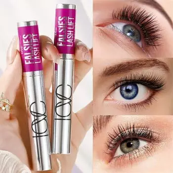 Водостойкая черная тушь для ресниц, удлиняющая, подкручивающая, увеличивающая объем, стойкая формула с питательным витамином Е для макияжа ресниц 1pc