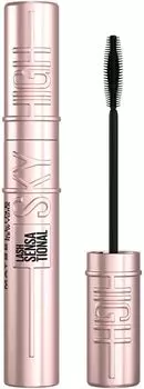 Водостойкая черная тушь Maybelline Sky High 01 чёрный