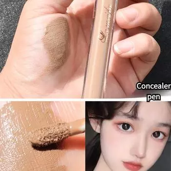 Водостойкая глянцевая жидкая контурная полоска, естественным образом осветляющая и осветляющая Консилер-карандаш Silkworm Concealer Pen Oil Control Lasting Set для макияжа
