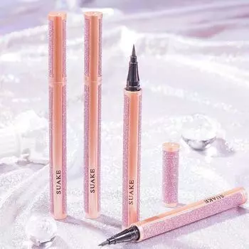 Водостойкая и устойчивая к поту подводка для глаз. Долговечная, быстросохнущая, не размазывающаяся, натуральный трехмерный цвет. Студенческая жидкая подводка для глаз для женского макияжа.