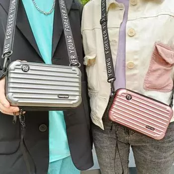 Водостойкая мини-сумка через плечо для путешествий с сетчатыми карманами, портативная сумка через плечо серебряный