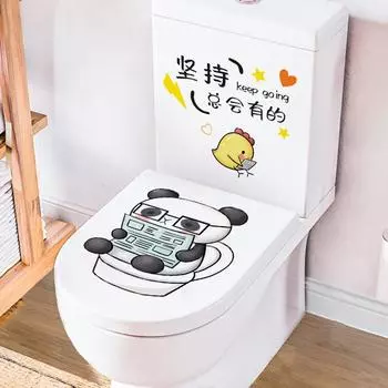 Водостойкая наклейка на унитаз для ванной комнаты, крышка сиденья, наклейки, съемная виниловая художественная наклейка из ПВХ, наклейка с цветами на холодильник белый