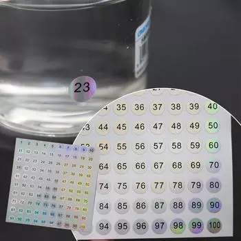 Водостойкая наклейка с номером ногтя, номерная этикетка, гель-лак, маркер для ногтей, инструмент O7A7 silver-1pcs