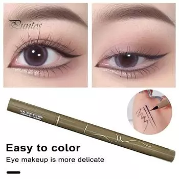Водостойкая подводка для глаз, долговечная, не размазывается, легко наносится, ручка шелкопряда, женские аксессуары для макияжа D