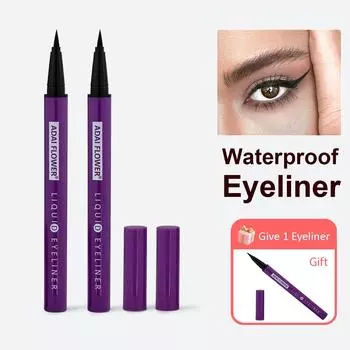 Водостойкая подводка для глаз. Не размазывается, не оставляет следов, цвет стойкий. Купите 2 и получите 1 бесплатно. фиолетовый
