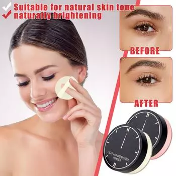 Водостойкая, приятная на ощупь пудра Fine And Clear Natural Loose Powder Fixed Powder One Size розовый