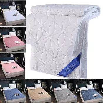 Водостойкая простыня для постельного белья, мягкий утолщенный стеганый наматрасник, простыня с эластичной лентой, антибактериальный наматрасник, топпер 90x200cm Only A Sheet