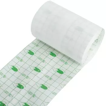 Водостойкая прозрачная клейкая лента для фиксации ран, пластырь, эластичная фиксирующая лента 10 см х 10 м белый