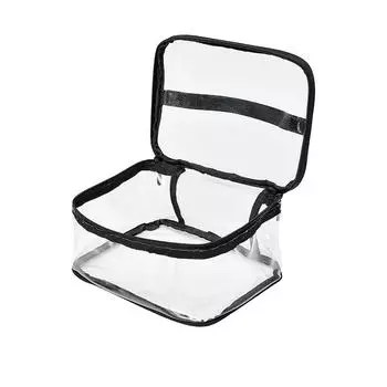 Водостойкая прозрачная косметичка для ванной из ПВХ, женский чехол для макияжа, дорожный органайзер на молнии для макияжа, органайзер для мытья туалетных принадлежностей, набор для хранения туалетных принадлежностей