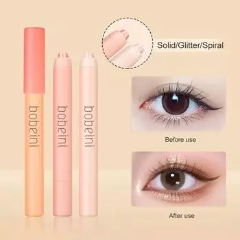 Водостойкая ручка для контуринга шелкопряда, натуральный перламутровый оттенок, тонкая вспышка, многофункциональная ручка для теней для век, палочка для макияжа, стойкий макияж