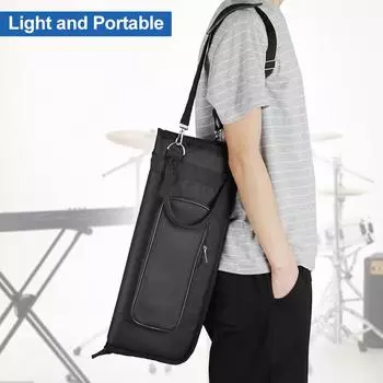 Водостойкая сумка для барабанных палочек 600D, ткань Оксфорд, удобный ремень с ручкой, карман с хлопковой подкладкой 5 мм