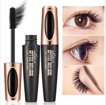 Водостойкая тушь для ресниц Liquid Fiber Black Eyelashes Curling Brush Long Lengthening MascaraLasting Eye Makeup Extension