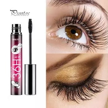 Водостойкая тушь для ресниц с защитой от пятен, женская черная гелевая густая керлинг-ресница чёрный