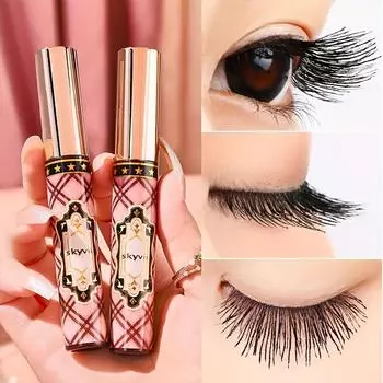 Водостойкая тушь для ресниц, стойкая к поту, стойкая тушь для макияжа, устойчивая к размазыванию, удлиняющая, подкручивающая, объемная тушь 1PC