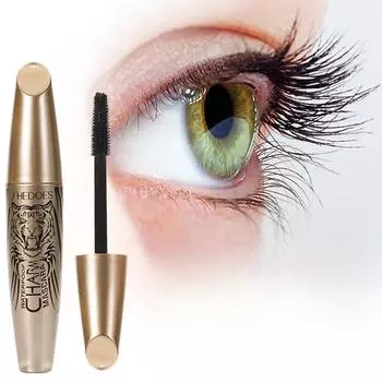 Водостойкая тушь с головой тигра, подкручивающая и удлиняющая тушь, антиореоловая тушь, 4D тушь, подходит для начинающих